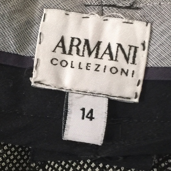 ARMANI COLLEZIONI WOMEN’S FLAT FRONT SIZE 14 STRAIGHT LEG DRESS PANTS - Picture 3 of 3